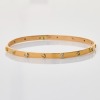 18ct Yellow Gold, 0.40ct Diamond Round Bangle