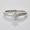 Tiffany & Co. Platinum, 0.52ct Round Brilliant Cut Diamond Solitaire Ring with Box