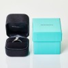 Tiffany & Co. Platinum, 0.52ct Round Brilliant Cut Diamond Solitaire Ring with Box - 3