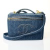 Chanel, Denim Double CC Vanity Case