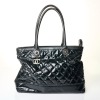 Chanel, Black Patent Tote Bag