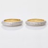 Platinum / 18ct Yellow Gold, 0.44ct Matching Diamond Set Bands