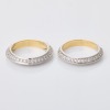 Platinum / 18ct Yellow Gold, 0.44ct Matching Diamond Set Bands - 2