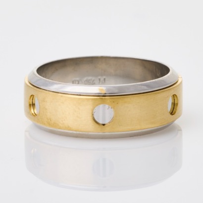 Platinum /18ct Yellow Gold, 8.15mm Wide Wedder, Size T 1/2