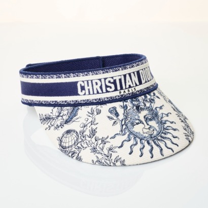 Christian Dior, Toile de Jouy Visor, Size 56cm