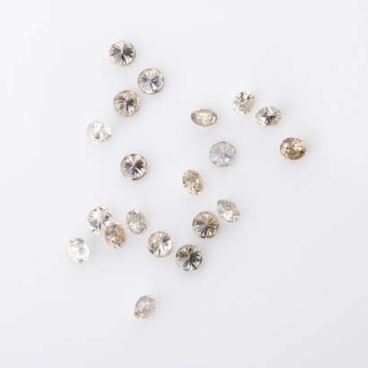 Parcel of 20 Loose Diamonds,2.10mm each.