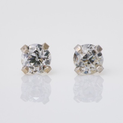 14ct White Gold, 0.28ct Diamond Stud Earrings