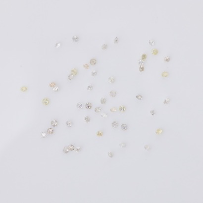 Parcel of 49 Loose Diamonds, 1.30mm each.