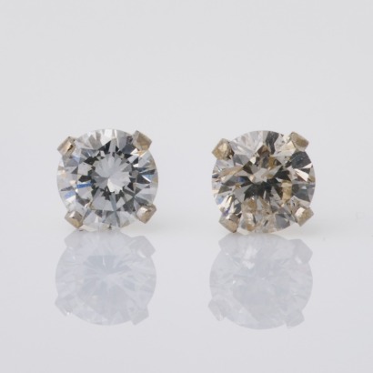 14ct White Gold, 0.27ct Diamond Stud Earrings