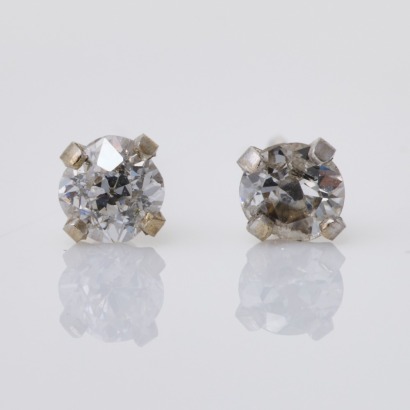 14ct White Gold, 0.28ct Diamond Stud Earrings