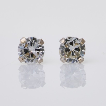 14ct White Gold, 0.19ct Diamond Stud Earrings