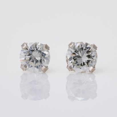14ct White Gold, 0.54ct Diamond Stud Earrings