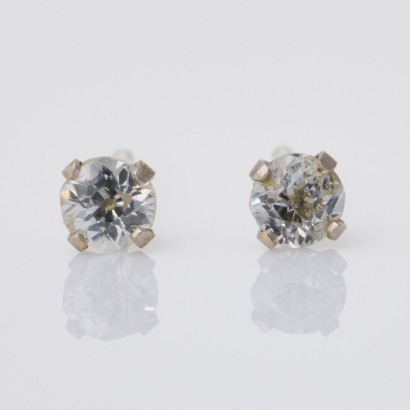 14ct White Gold, 0.18ct Diamond Stud Earrings