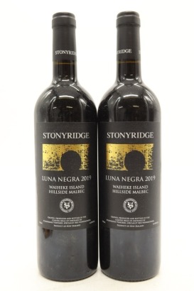 (2) 2019 Stonyridge Vineyard Luna Negra Malbec, Waiheke Island