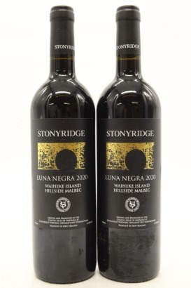(2) 2020 Stonyridge Vineyard Luna Negra Malbec, Waiheke Island