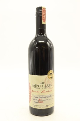 (1) 2021 Saint Clair James Sinclair Cabernet - Merlot, Gimblett Gravels