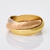 Cartier, Tri-colour Trinity Ring, Size 50 with Box