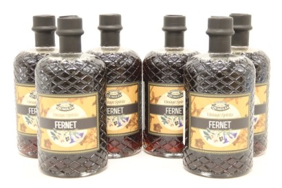 (6) Antica Distilleria Quaglia Fernet Liquore, 40% ABV