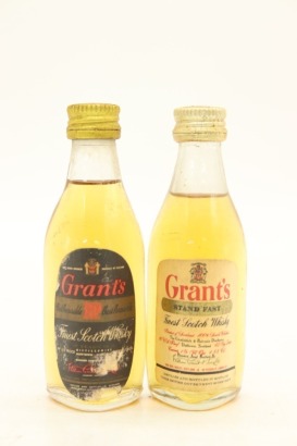 (1) Grant's Finest Scotch Whisky Miniatures, 2 Bottles Sold as One Lot