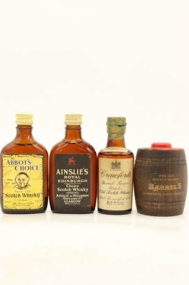 (1) Mixed Blended Scotch Whisky Miniatures, 4 Bottles Sold as One Lot