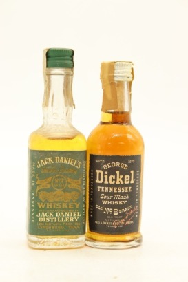 (1) Mixed Tennessee Whisky Miniatures, 2 Bottles Sold as One Lot
