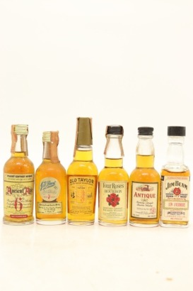 (1) Mixed Kentucky Bourbon Whisky Miniatures, 6 Bottles Sold as One Lot