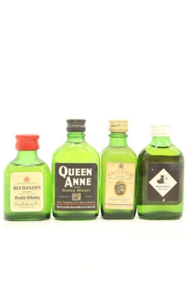 (1) Mixed Blended Scotch Whisky Miniatures, 4 Bottles Sold as One Lot