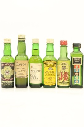 (1) Mixed Blended Scotch Whisky Miniatures, 6 Bottles Sold as One Lot