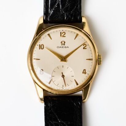 9ct Yellow Gold, OMEGA 923, Dennison Cased Made in England, circa.1960
