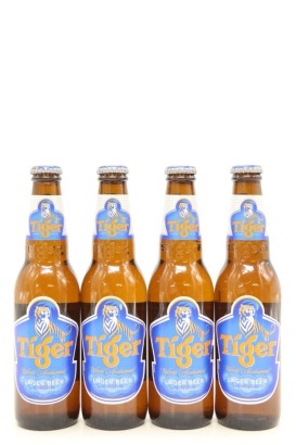 (4) Tiger Lager Beer, Singapore, 330ml