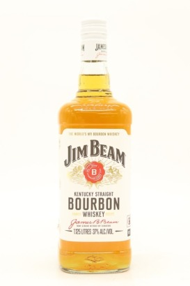 (1) Jim Beam Kentucky Straight Bourbon Whiskey, 1125ml, 37% ABV