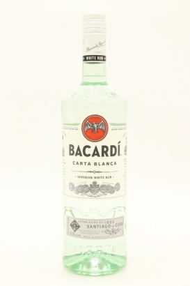 (1) Bacardi Carta Blanca Superior White Rum, Puerto Rico, 37.5% ABV, 1000ml