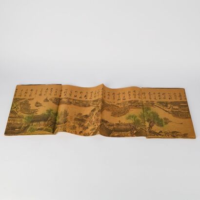 A Chinese Printed Album of &ldquo;Along the River During the Qingming Festival&rdquo;