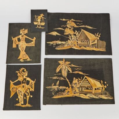 Wheat Stalk Patchworks - Set of 5