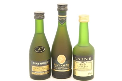 (1) Mixed Brandy Miniatures, 3 Bottles Sold as One Lot