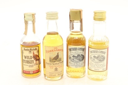 (1) Mixed Blended Scotch Whisky Miniatures, 4 Bottles Sold as One Lot