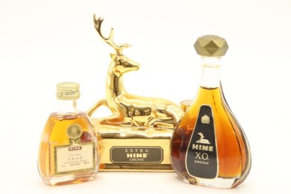 (1) Mixed Cognac miniatures, 3 Bottles sold as One Lot