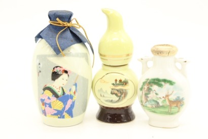 (1) Mixed Asian Liquor Miniatures, 3 Bottles sold as One Lot