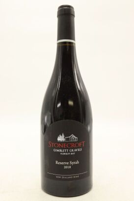 (1) 2018 Stonecroft Reserve Syrah, Gimblett Gravels [JR16.5] &diams;