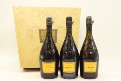 (1) 1988-1990 Veuve Clicquot Ponsardin La Grande Dame Brut Trilogie Vertical Collection Case #0888/2000, Champagne, 3 Bottles Sold as One Lot (GB)