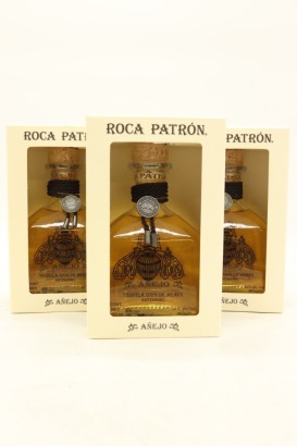 (3) Roca Patron Tequila Anejo, Jalisco, 750ml, 44% ABV (GB)