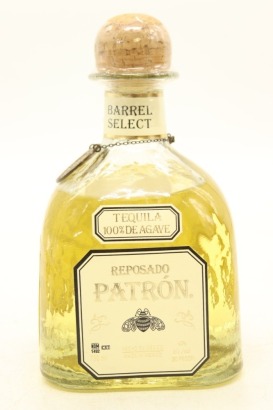 (1) Patron Barrel Select Tequila Reposado, Jalisco, 750ml, 40% ABV