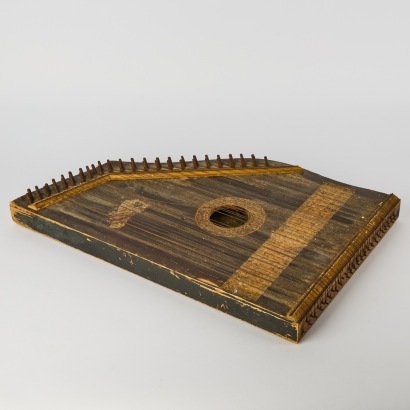 An Antique German Menzenhauer Zither Guitar/Harp Circa 1890