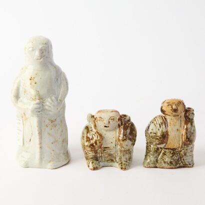A Group of Three Thai Ceramic Figures