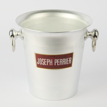 A Joseph Perrier Aluminium Ice Bucket, Made in France