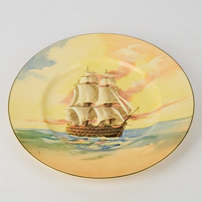 A Royal Doulton HMS Victory Wall Plate
