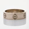 18ct White Gold, Cartier Love Ring, Size 53 with Box