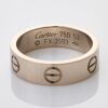 18ct White Gold, Cartier Love Ring, Size 53 with Box - 2