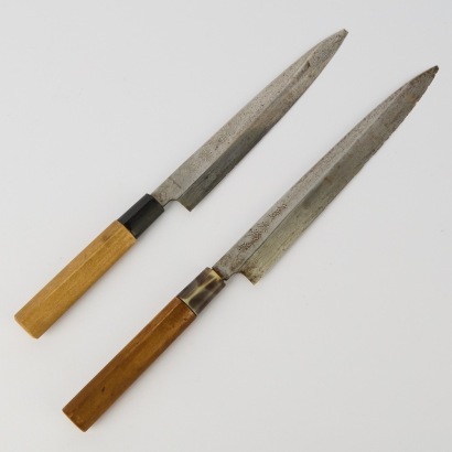 A Pair of Vintage Japanese Gyuto Knives