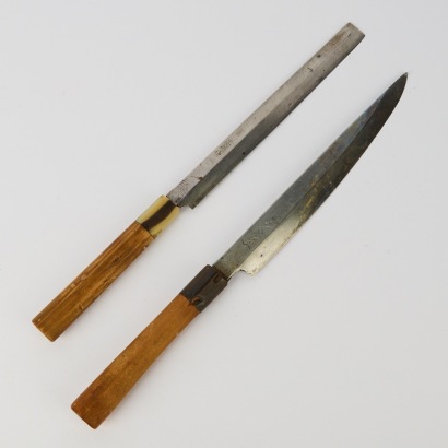 A Pair of Vintage Japanese Gyuto Knives